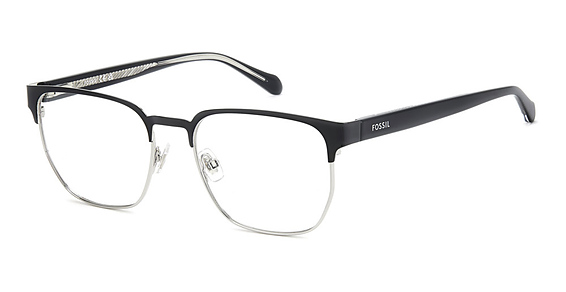 Fossil FOS 7221 - Black, Stainless Steel, Rectangle frame