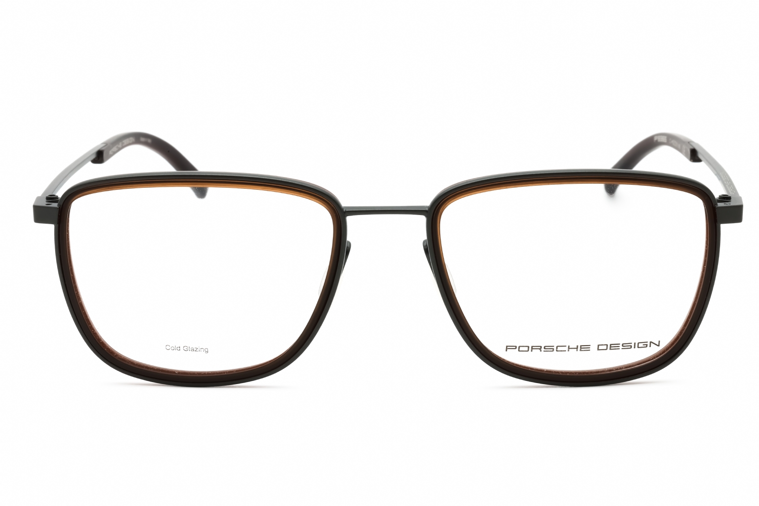 Porsche P8365 - Grey Brown, Metal, Rectangle frame