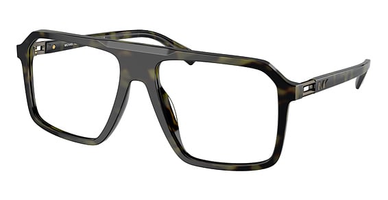 Michael Kors MK4123U MONTREUX - Olive Tortoise, Plastic, Aviator frame