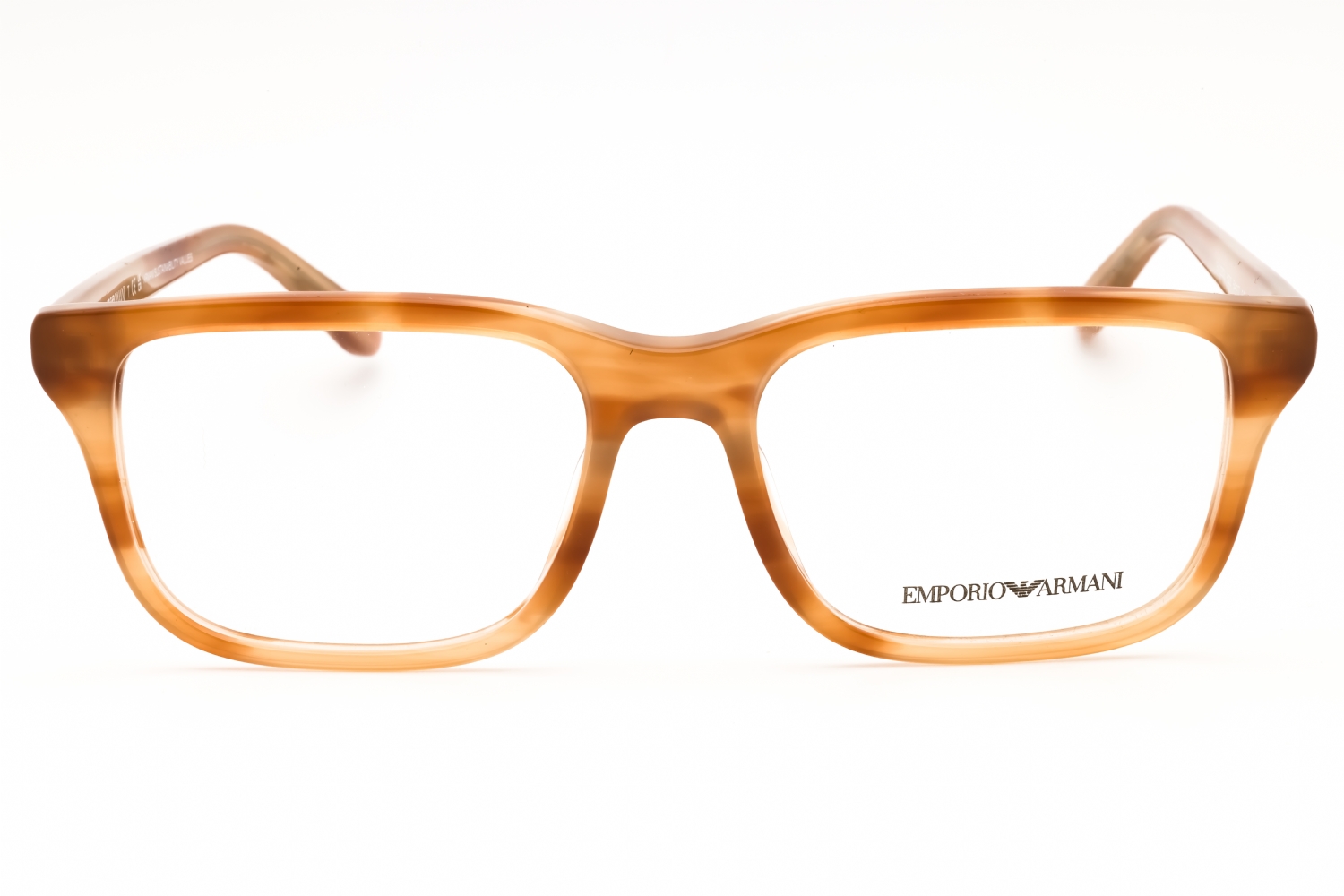 Emporio Armani 0EA3250U - Shiny Havana Brown, Acetate, Rectangle frame