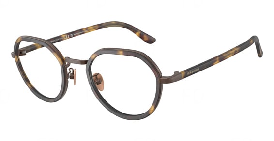 Giorgio Armani AR5167 - Matte Yellow Havana, Metal, Round frame