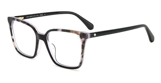 Kate Spade Everleigh/US - Black, Acetate, Rectangle frame