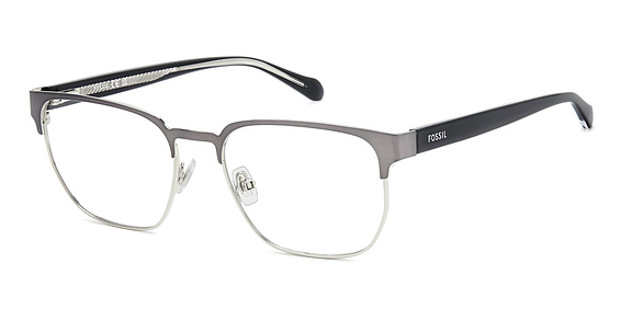 Fossil FOS 7221 - Dark Ruthenium, Stainless Steel, Rectangle frame