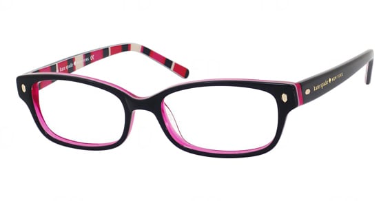 Kate Spade Lucyann/US - Brick Blk, Acetate, Rectangle frame