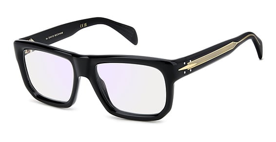 David Beckham DB 7137 - 8072y Black, Acetate, Flat-Top frame