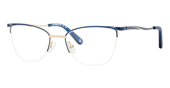 Liz Claiborne L 487 - Matte Blue, Stainless Steel, Cat Eye frame