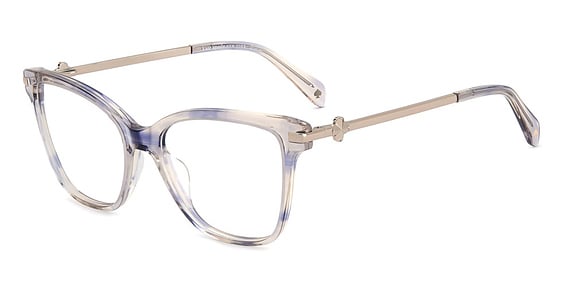Kate Spade KS Shan 2/G - Pink Blue, Acetate, Rectangle frame