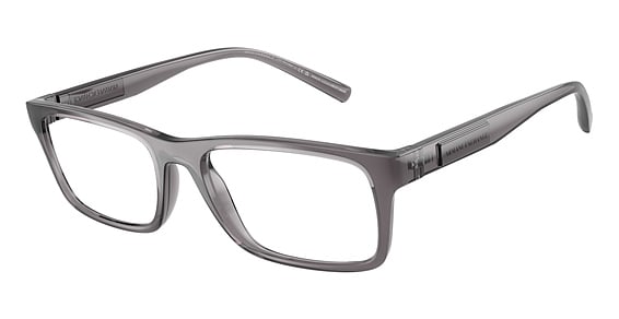 Armani Exchange AX3115 - Shiny Transparent Grey, Acetate, Rectangle frame