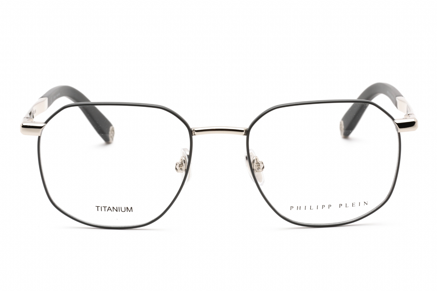 Philipp Plein VPP020M - Shiny Palladium, Metal, Round frame