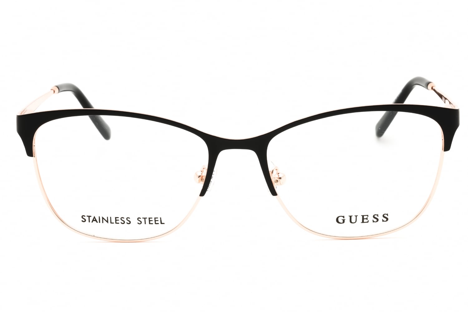Guess GU2766 - Matte Black, Metal, Rectangle frame