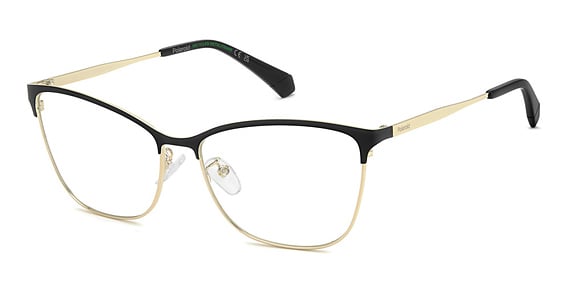 Polaroid PLD D584/G - Mt Bk Gd, Other, Cat Eye frame