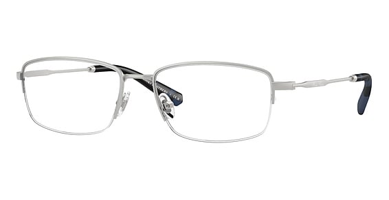 Brooks Brothers BB1117 - Matte Silver, Metal, Rectangle frame