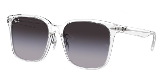 Ray-Ban RB2206D - Transparent, Plastic, Rectangle frame