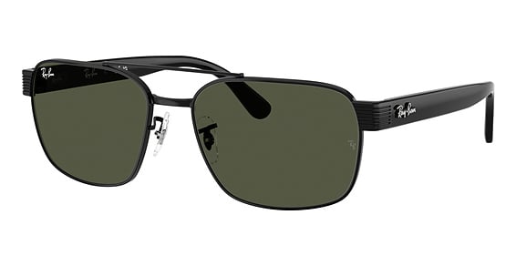 Ray-Ban RB3751 - Black, Metal, Rectangle frame