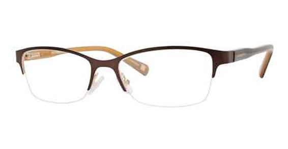 Liz Claiborne L 456 - Matte Brown Gold, Stainless Steel, Rectangle frame