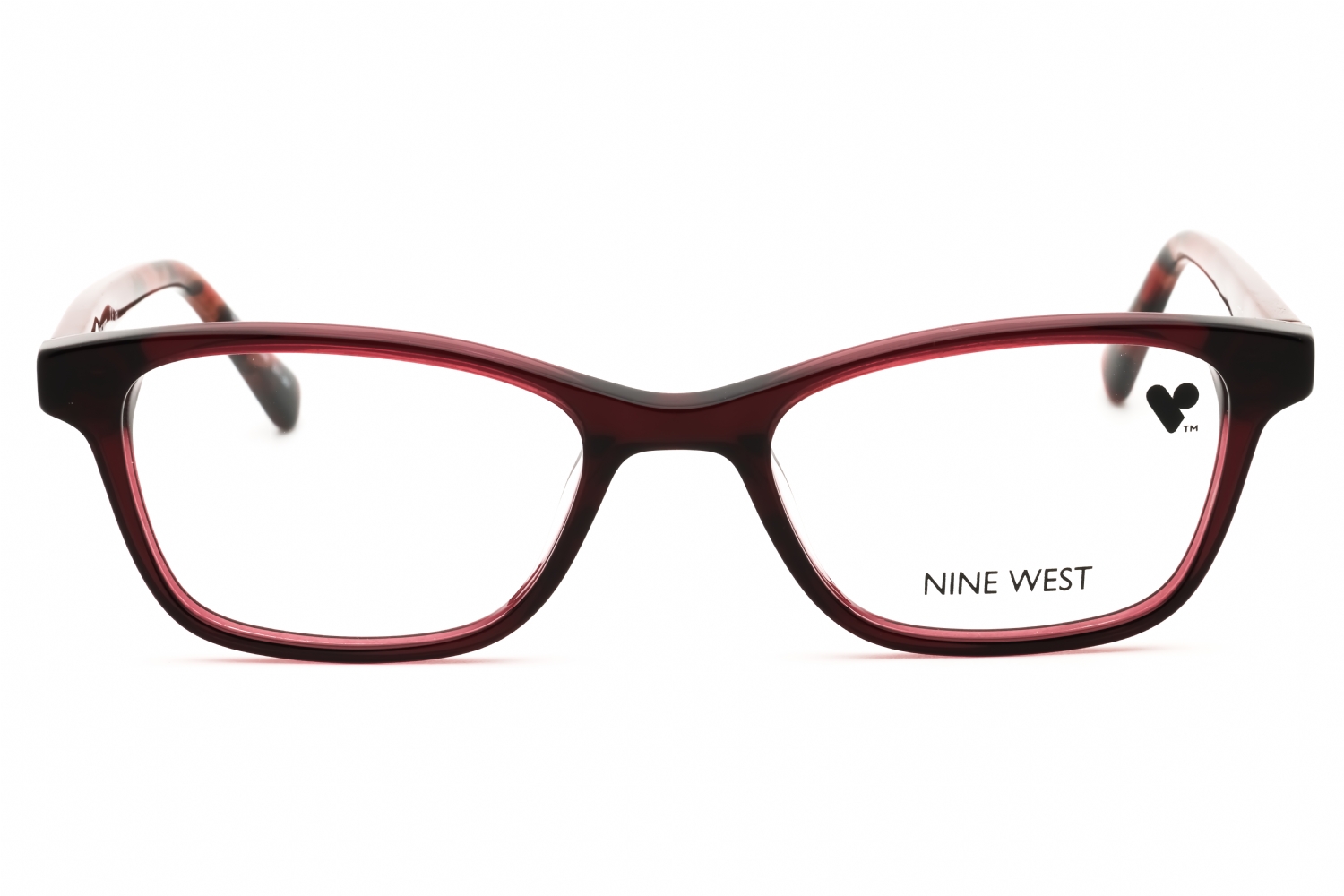 Nine West NW5199N - Crystal Burgundy, Acetate, Rectangle frame
