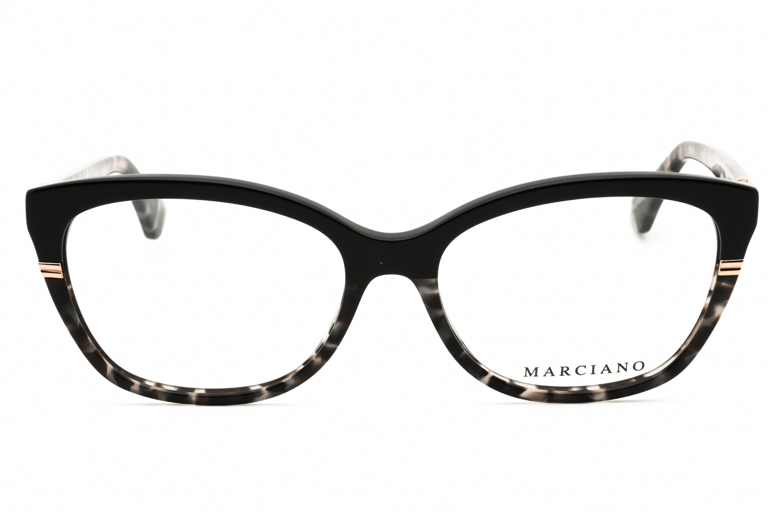 Marciano by GUESS Cat Eye Eyeglass Frames Tortoiseshell RX Ready Women’s New Marciano by Guess 50031 Beige Crystal main image 2