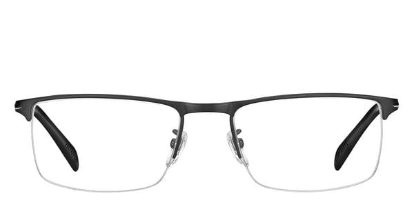 David Beckham DB 7034 - Matte Black, Metal, Rectangle frame