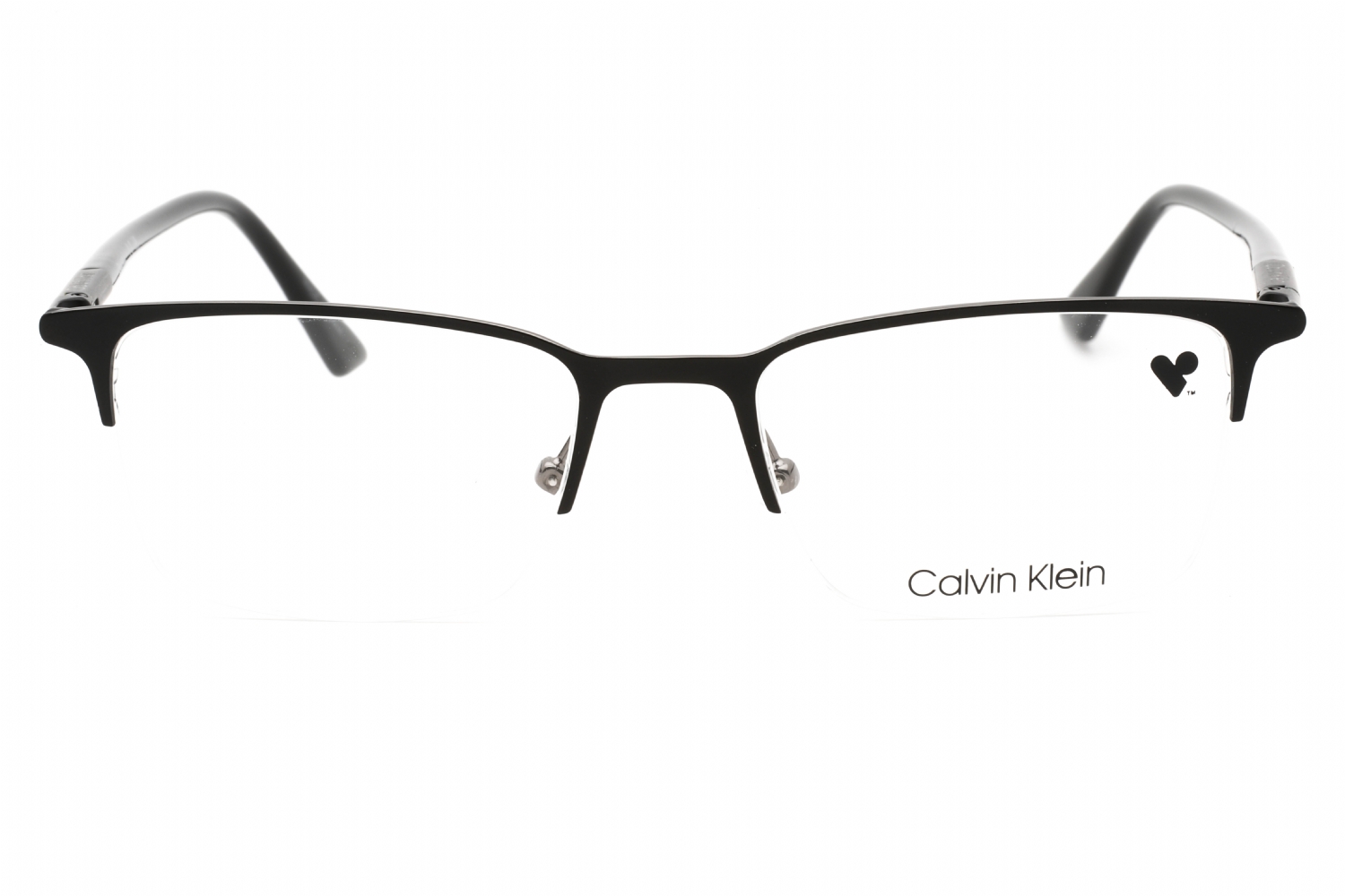 Calvin Klein CK22118 - Matte Black, Metal, Rectangle frame