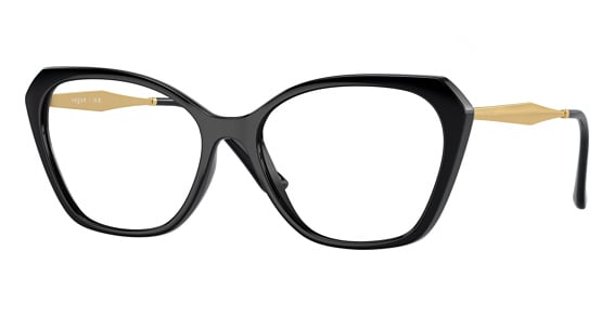 Vogue VO5522 - Black, Acetate, Cat Eye frame