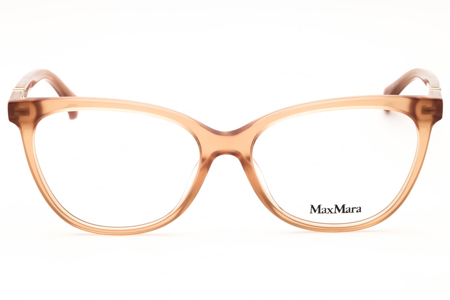 Max Mara MM5018 - Shiny Light Brown, Acetate, Rectangle frame