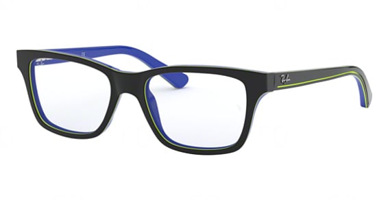 Ray-Ban RY1536 - Dark Grey ON Blue, Plastic, Rectangle frame