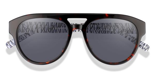 KITS Palmer Primo Lift-off™ Sun - Havana/Scribbles, Acetate, Aviator frame