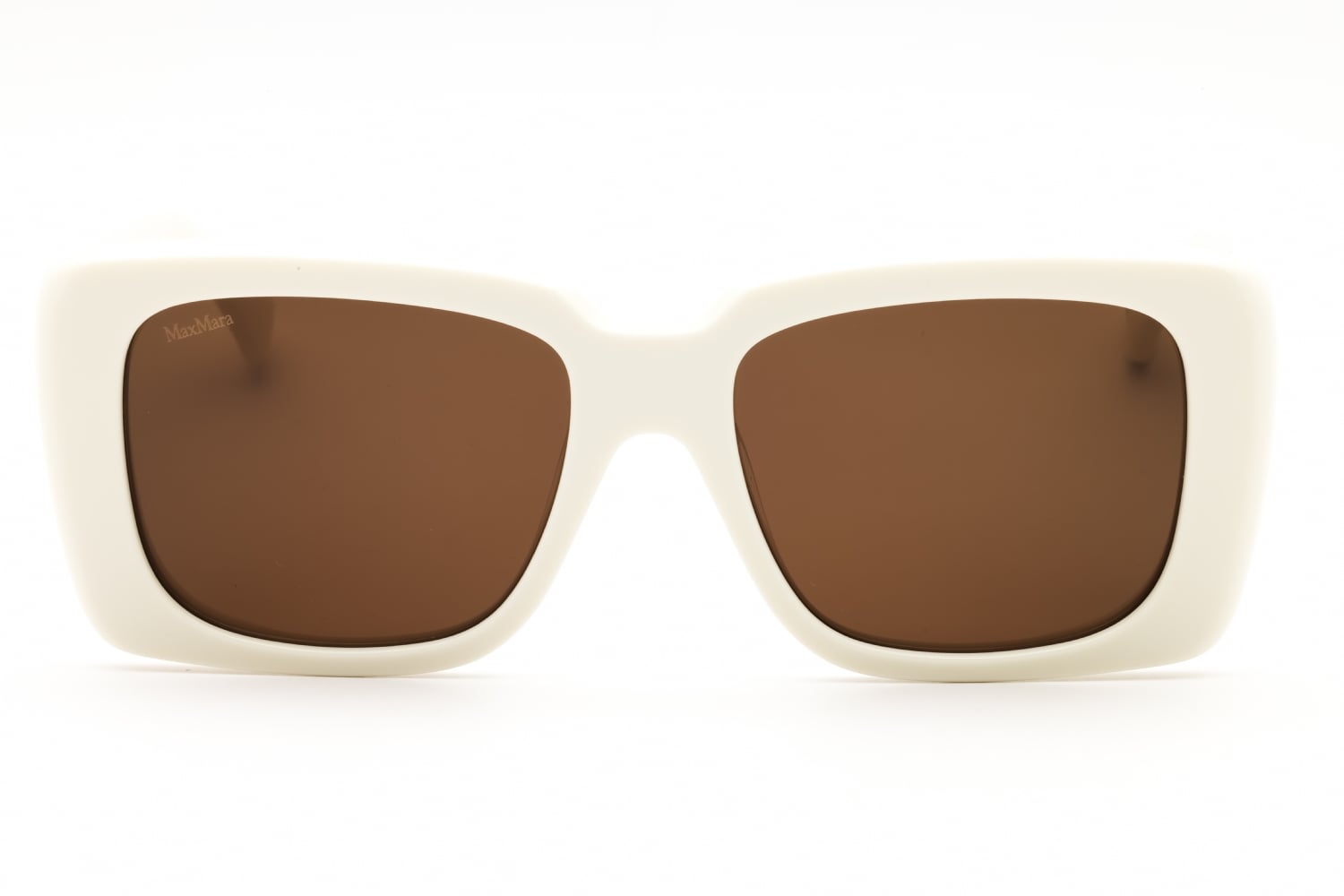 Max Mara MM0091 - White, Acetate, Rectangle frame
