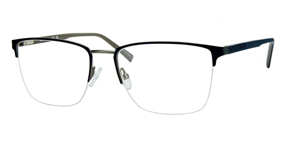 Liz Claiborne CB 276 - Matte Blue, Stainless Steel, Rectangle frame