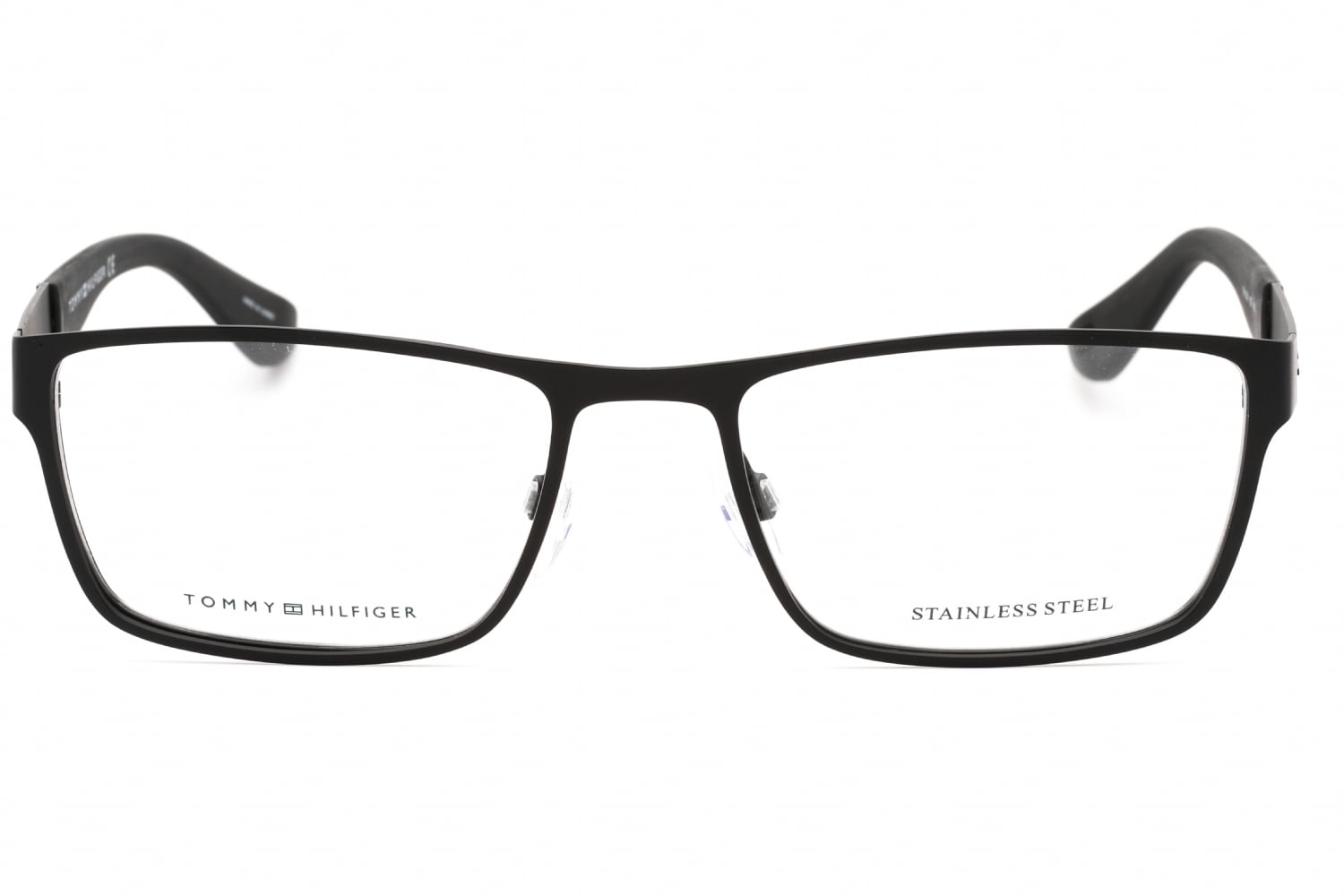 Tommy Hilfiger Th 1543 - Matte Black, Metal, Rectangle frame