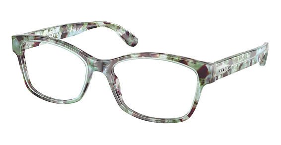 COACH HC6116 - SEA Glass Tortoise, Plastic, Oval frame