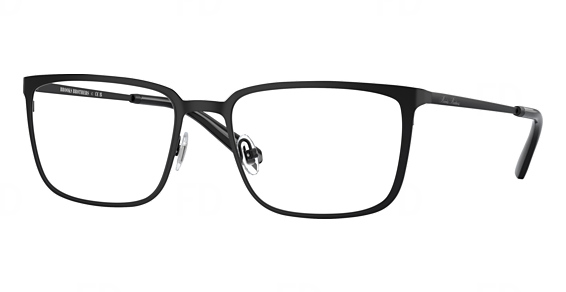 Brooks Brothers BB1110 - Matte Black, Metal, Rectangle frame