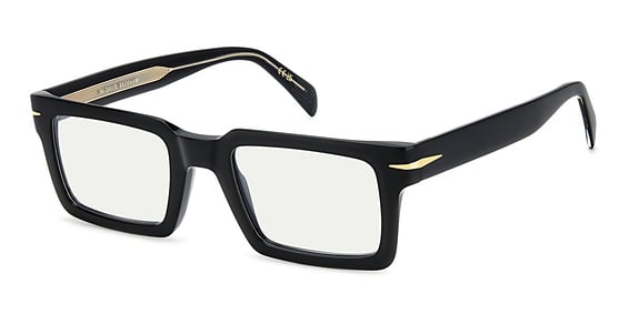 David Beckham DB 7126 - Black, Other, Rectangle frame