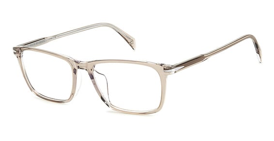 David Beckham DB 1154/F/US - Beige Crystal, Acetate, Rectangle frame