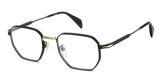 David Beckham DB 1242 - I462y Mt Bk Gd, Metal, Rectangle frame