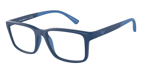 Emporio Armani EK3203 - Matte Blue, Acetate, Rectangle frame