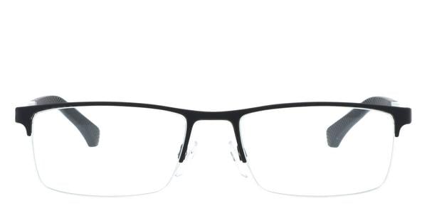 Emporio Armani EA1041 - Rubber Black, Metal, Rectangle frame