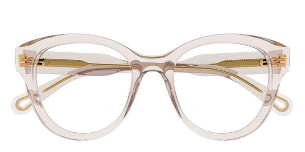 Chloe CH0163O - Nude, Acetate, Round frame