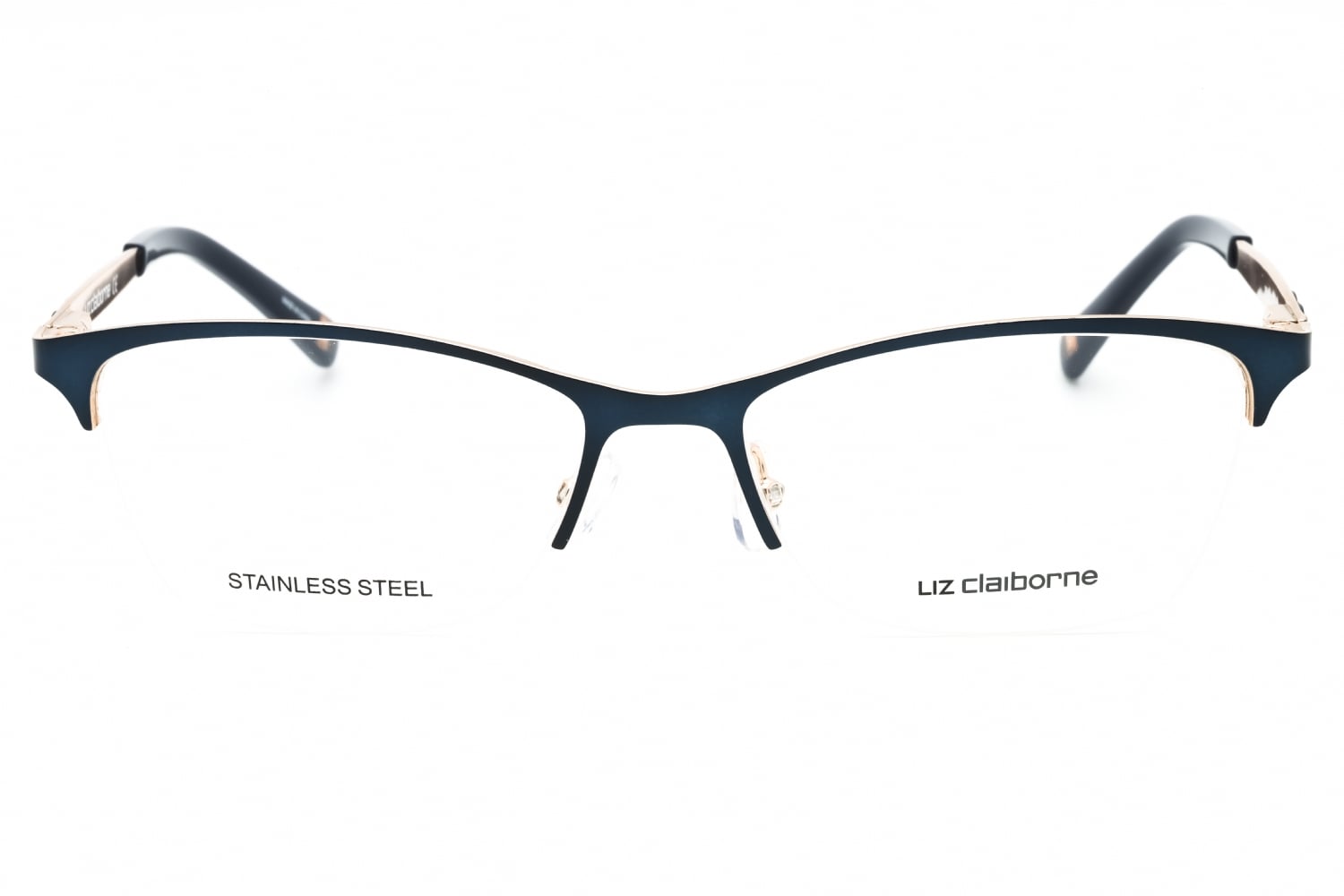 Liz Claiborne L 654 - Smtt Navy, Metal, Cat Eye frame
