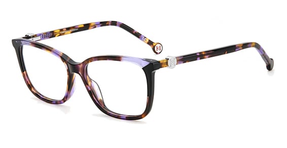 Carolina Herrera CH 0055 - Violet Havana Blue, Acetate, Rectangle frame