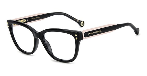 Carolina Herrera HER 0317/G - Black Pink, Acetate, Rectangle frame
