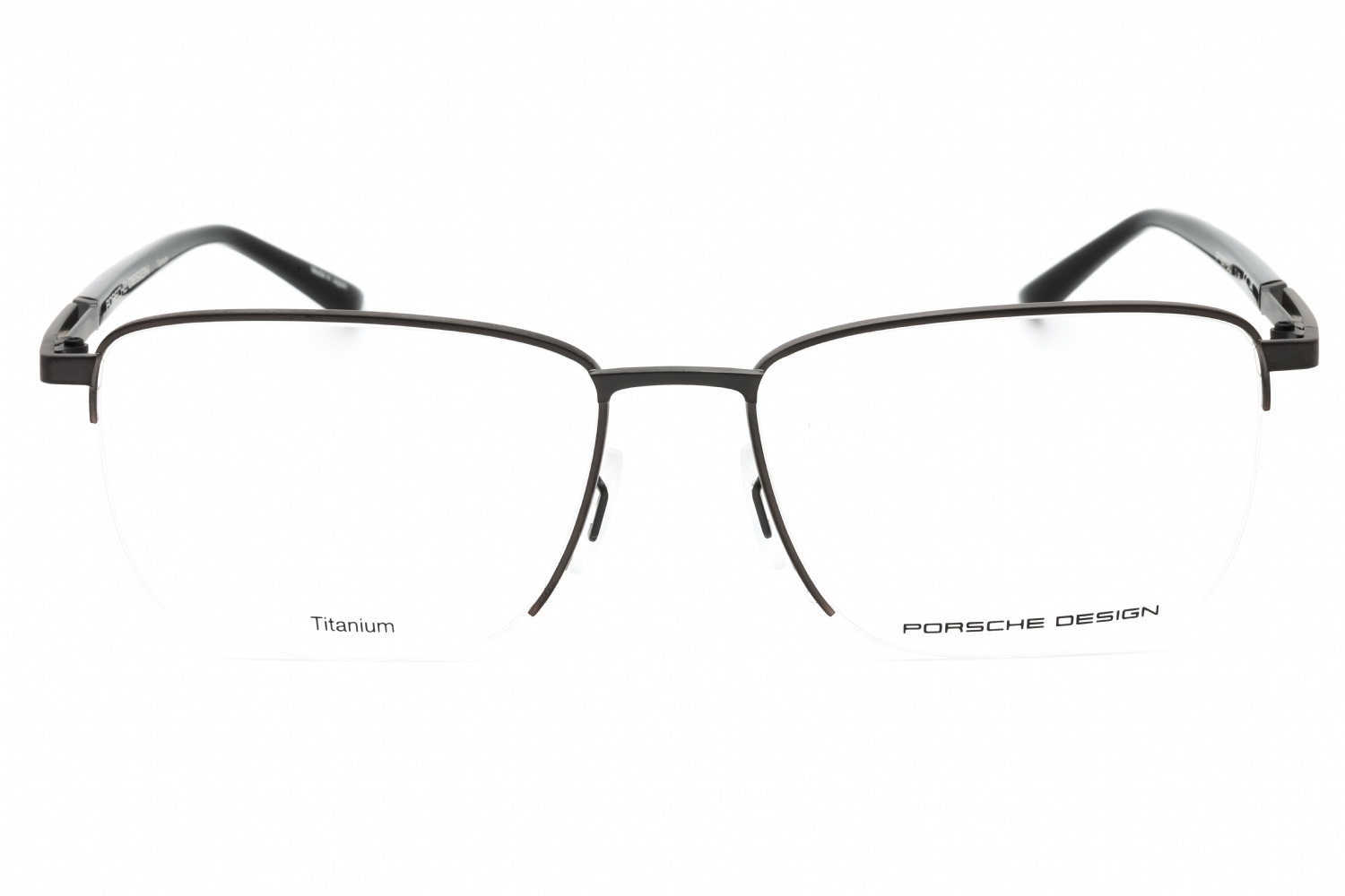 Porsche P8730 - Brown, Titanium, Rectangle frame
