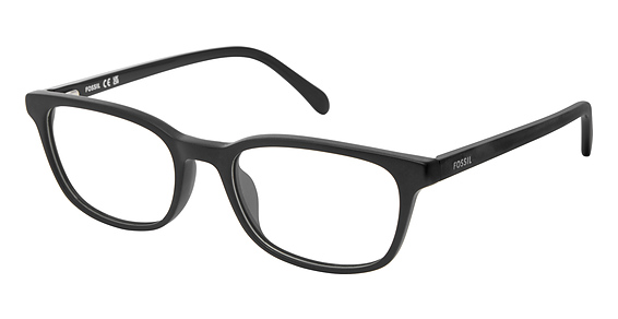 Fossil FOS 7220 - Matte Black, Acetate, Rectangle frame