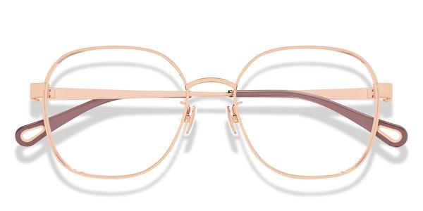 Chloe CH0337OA - Red, Metal, Geometric frame
