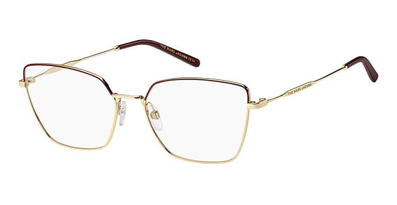 Marc Jacobs Marc 561 - Gold Burgundy, Stainless Steel, Rectangle frame
