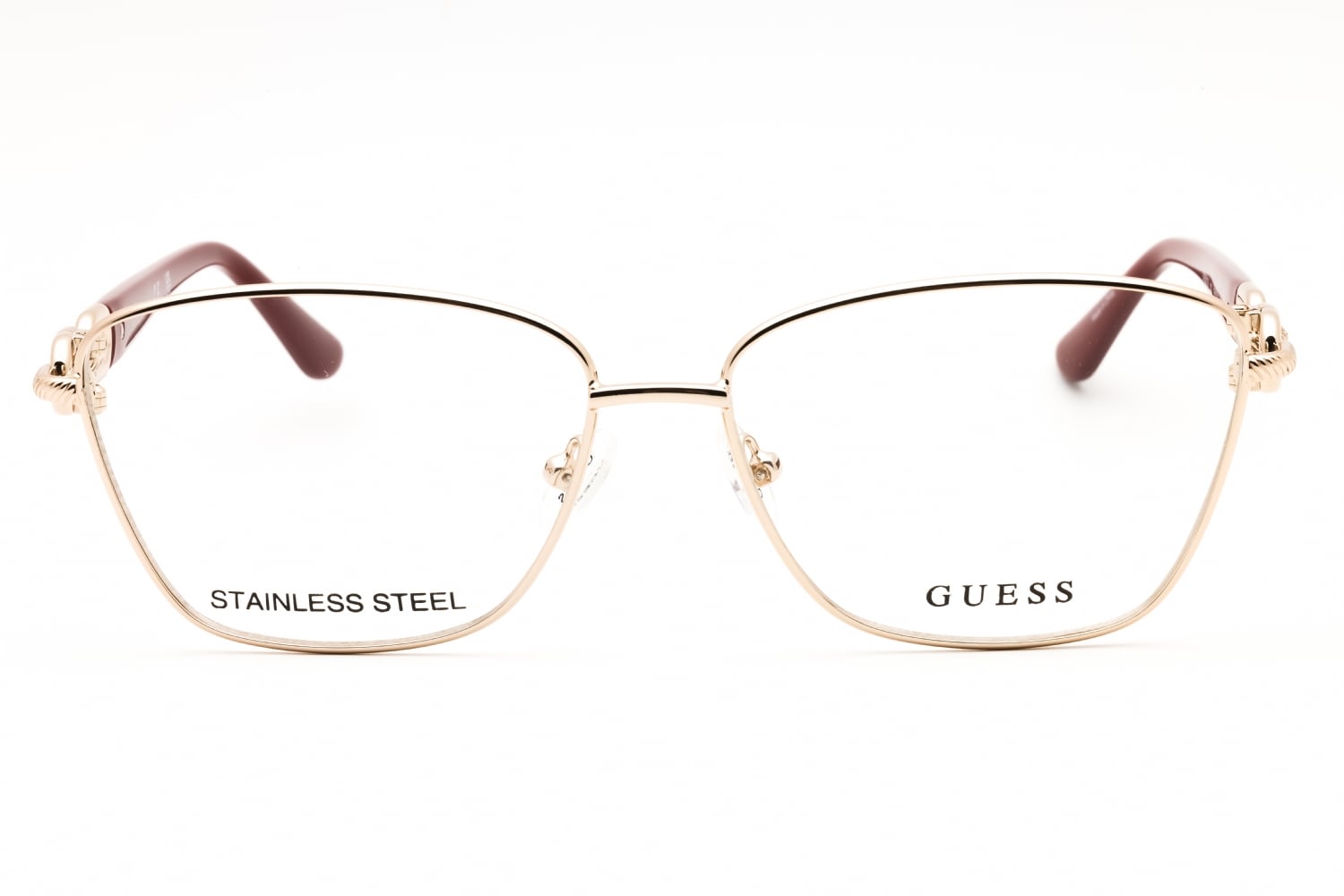 Guess GU50179 - Pale Gold, Metal, Rectangle frame