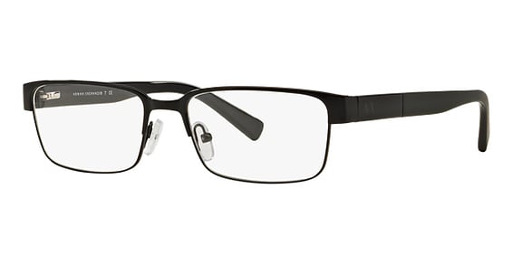 Armani Exchange AX1017 - Shiny Black, Metal, Rectangle frame