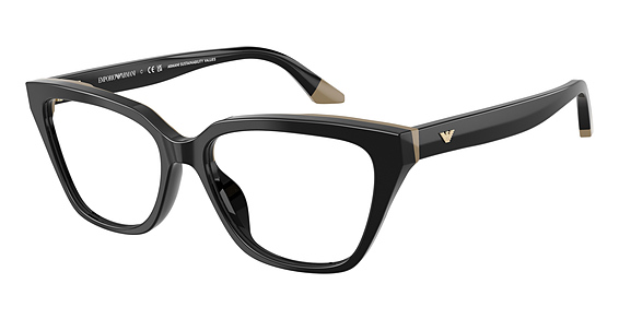 Emporio Armani EA3270U - Shiny Black, Plastic, Cat Eye frame