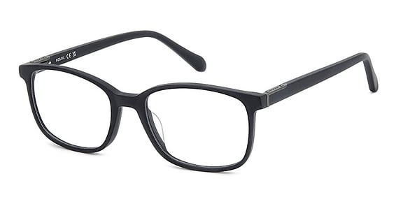Fossil FOS 7198 - Matte Black, Acetate, Oval frame
