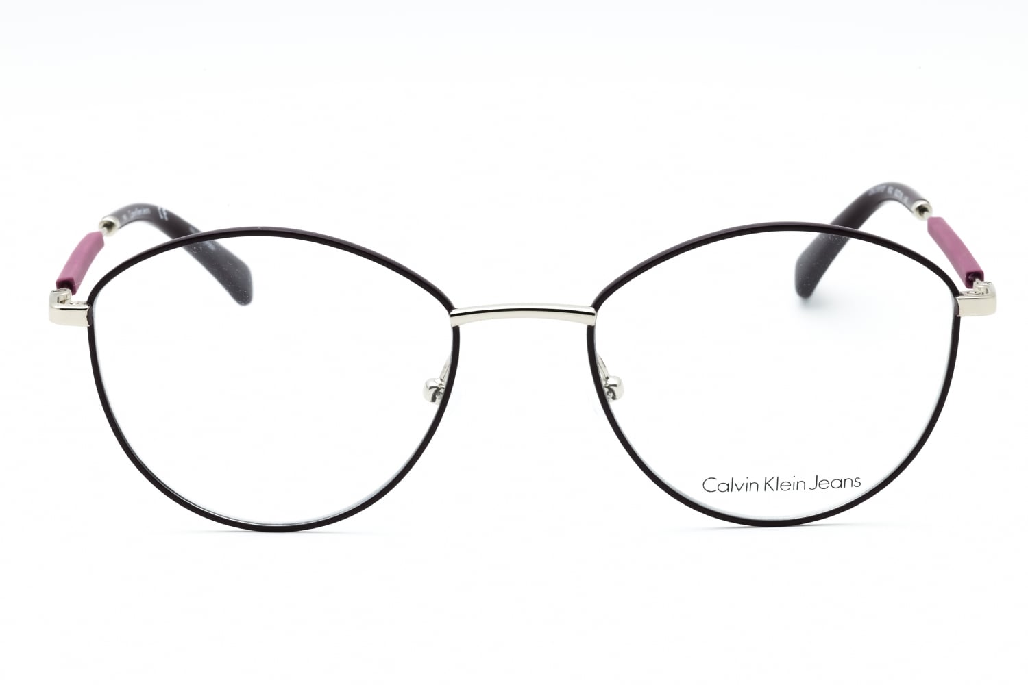 Calvin Klein Jeans CKJ19107 - Plum, Metal, Round frame
